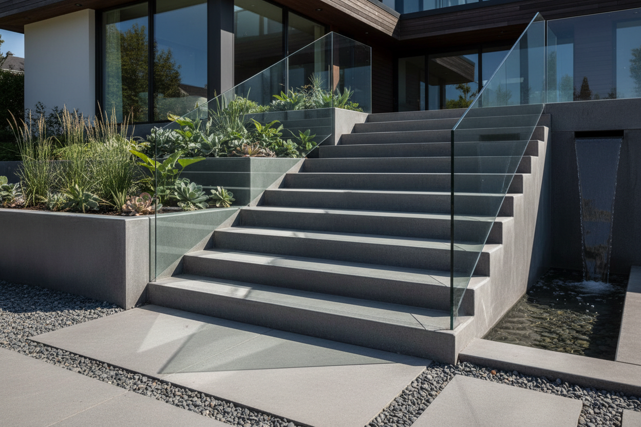 Beton Ciré Escalier Exterieur