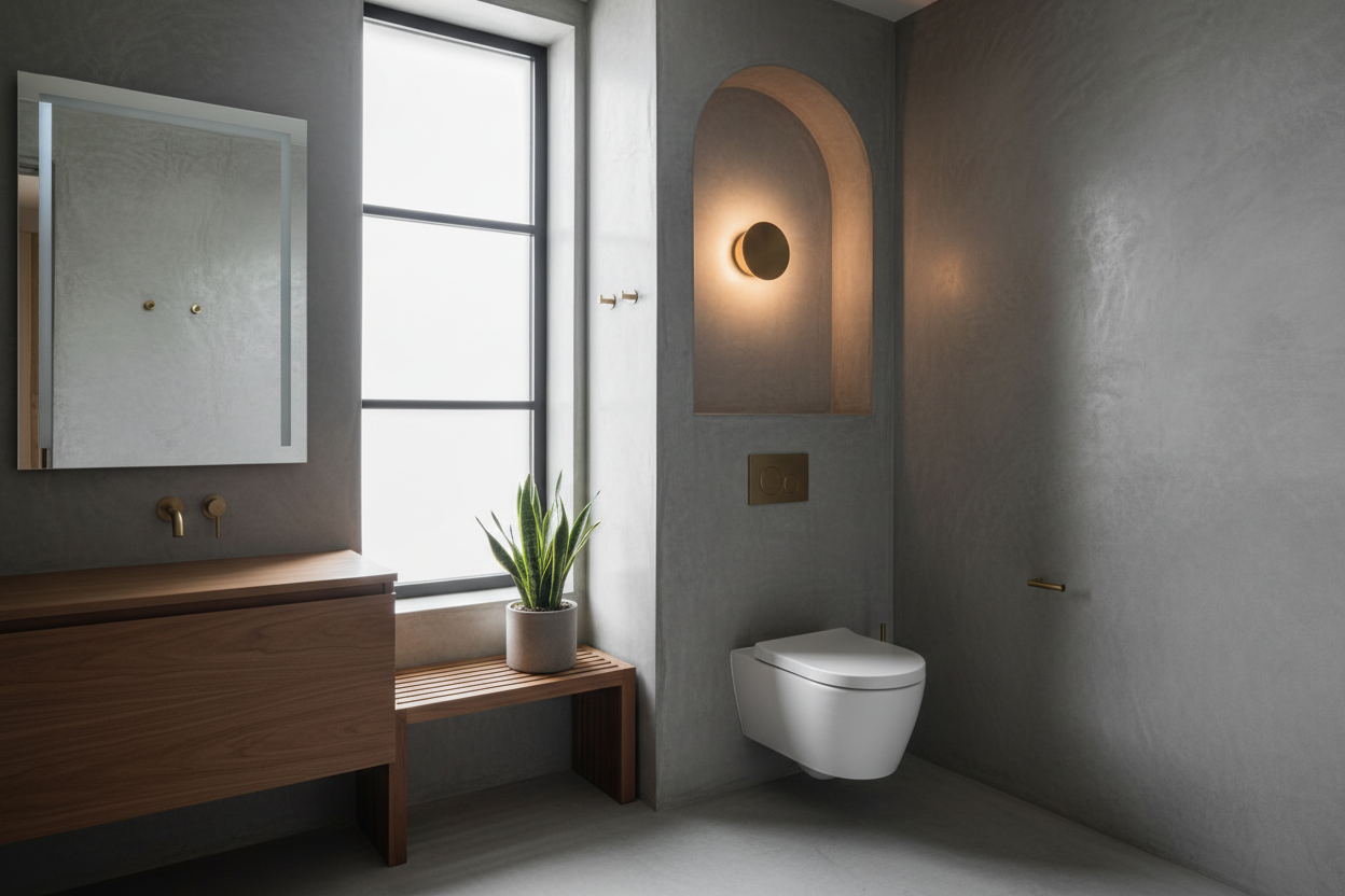 Toilette en Béton Ciré : 10 Idées Déco pour une Pièce Unique et Élégante