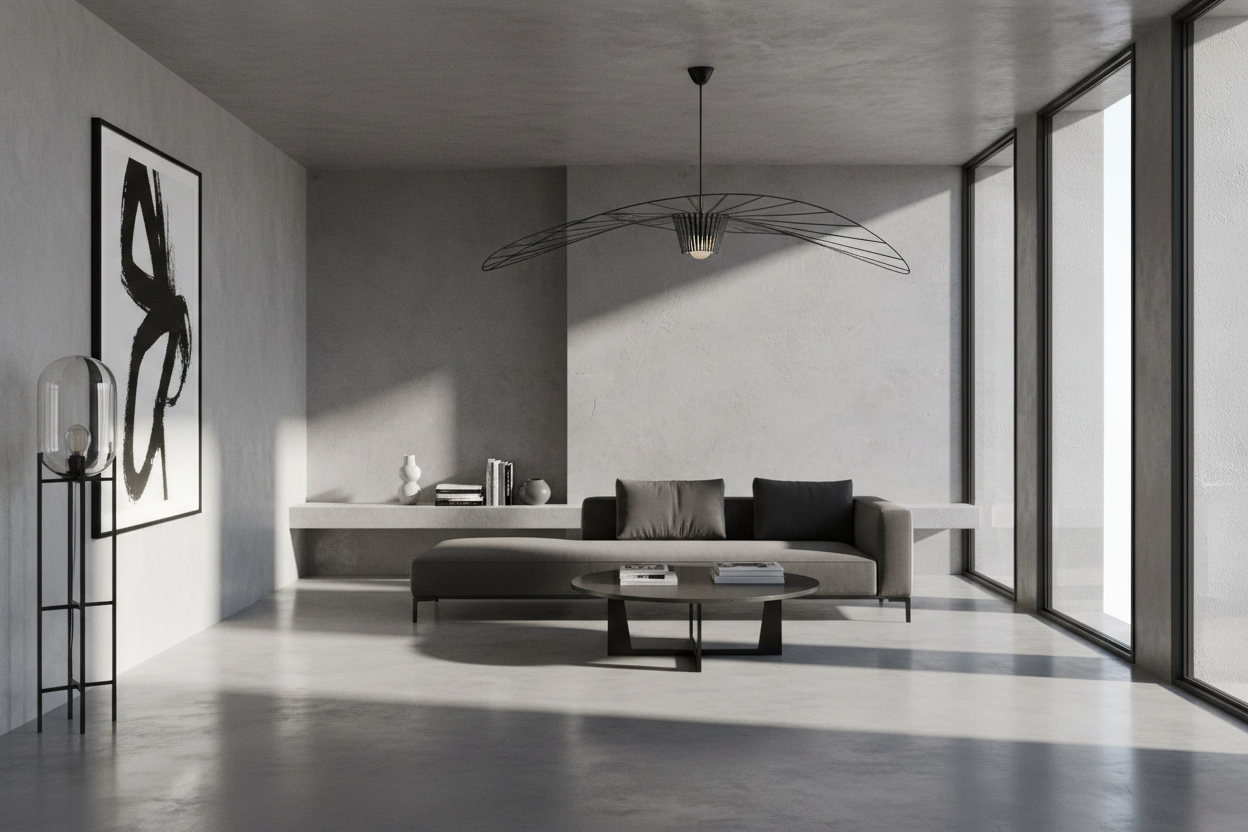 Gris Minéral 2026 : Le Béton Ciré qui Redessine l’Intérieur Contemporain