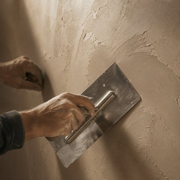 Application du béton ciré Biocemento à la truelle
